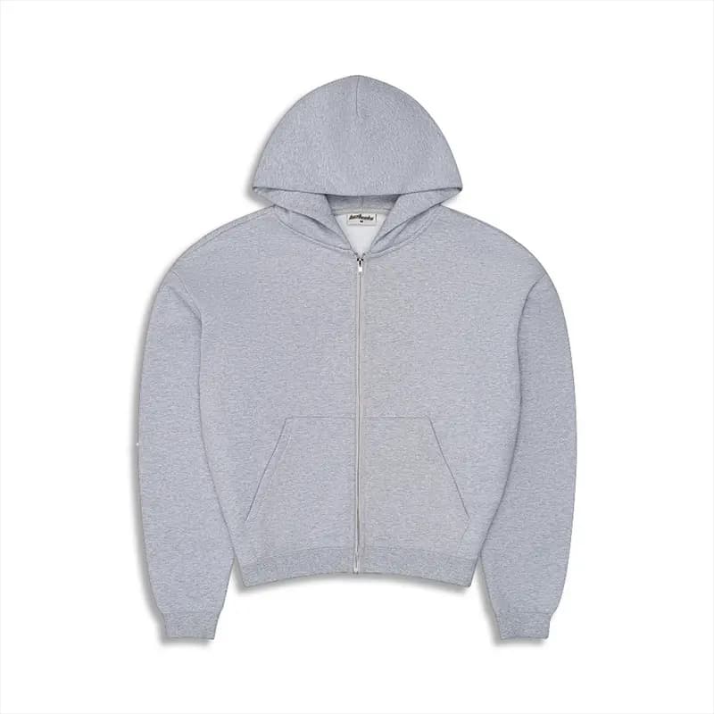 Grey Zip Hoodie